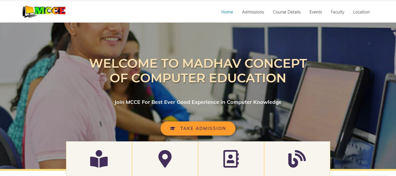 MCCE education website page